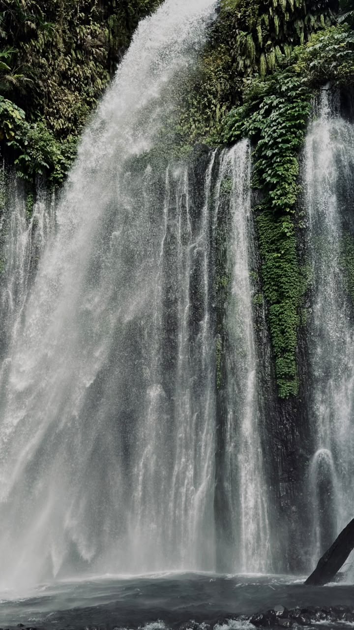 Sendang Gile Waterfall in Senaru, North Lombok, Indonesia